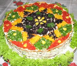 Салат курица картошка огурец