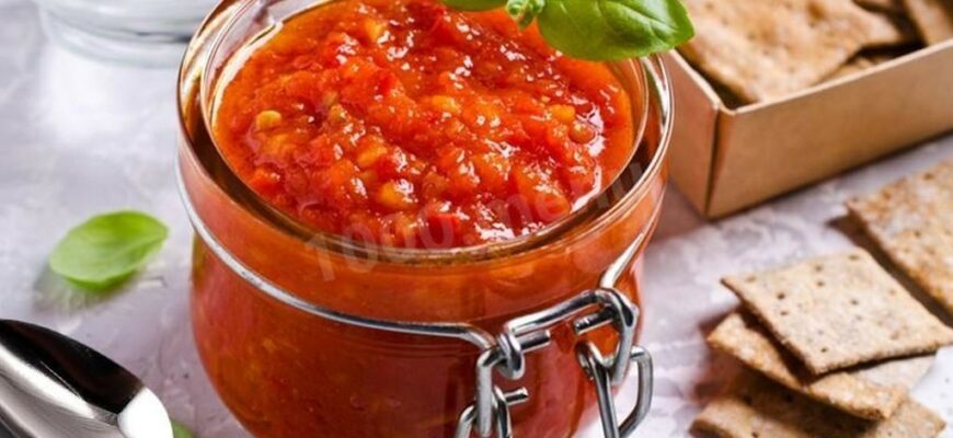 Салат Аппетитка на зиму из помидор с яблоками