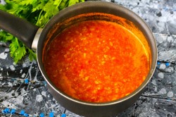 название картинки Аджика из кабачков пальчики оближешь