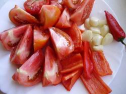 Горькая аджика из перца и помидор на зиму - шаг 2 Горькая аджика из перца и помидор на зиму - шаг 2