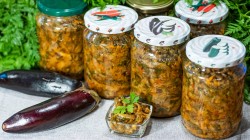 Баклажанная икра с морковью и помидорами на зиму - шаг 25 Баклажанная икра с морковью и помидорами на зиму - шаг 25