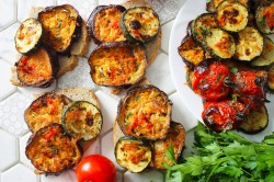 Баклажаны и кабачки запеченные в духовке