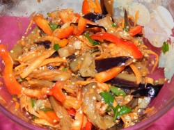 Баклажаны по-корейски быстрого приготовления