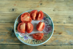 название картинки Баклажаны тушеные с овощами на сковороде