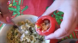 Баклажаны в помидорах с твердым сыром