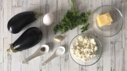 название картинки Баклажаны запеченные с творогом и сыром