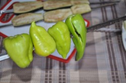 Овощной шашлык Баклажаны с перцем быстро и просто