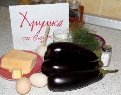 Баклажаны запеченные с сыром и чесноком в духовке