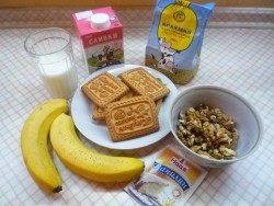 Банановая шарлотка - шаг 1 Банановая шарлотка - шаг 1