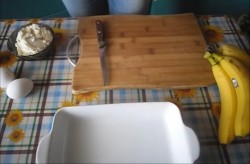 Банановая запеканка с йогуртом