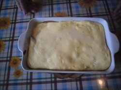 Банановая запеканка с йогуртом