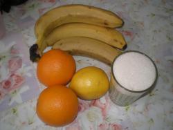 название картинки Джем из бананов, апельсинов и лимонов