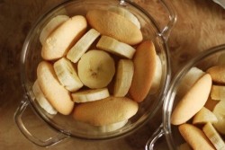 Банановый пудинг без выпечки