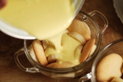 Банановый пудинг без выпечки