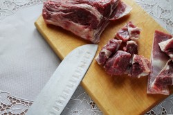 название картинки Баранина жареная на сковороде