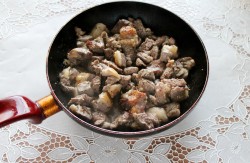 название картинки Баранина жареная на сковороде