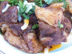 Баранина жареная на сковороде Говурма по-азербайджански