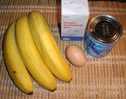 Бархатный банановый ликер на спирту