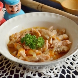 Бефстроганов из индейки