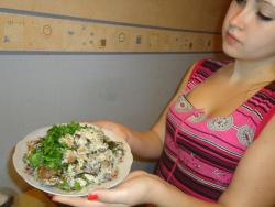 Белые грибы, жаренные в сливках