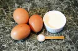 название картинки Белковый омлет на пару пышный