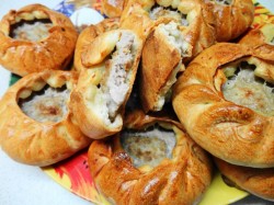 название картинки Беляши без дрожжей с мясом в духовке