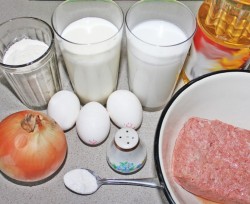 Беляши без дрожжей с мясом - шаг 1