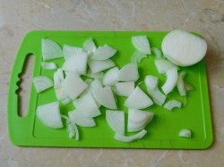 Белые грибы жареные с луком