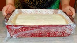 Творожный торт без духовки с печеньем - шаг 7 Творожный торт без духовки с печеньем - шаг 7