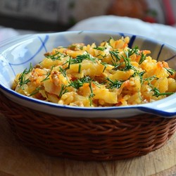 Бигус с капустой, фаршем и рисом