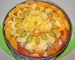 Бисквитный торт Фруктовый - шаг 28