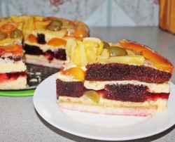 Бисквитный торт Фруктовый - шаг 31