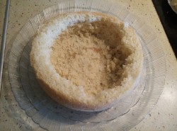 Бисквит с начинкой из бананов