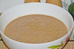 Блинчики из икры карпа с соусом