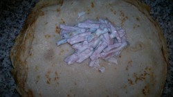 название картинки Блинчики с колбаской