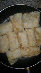 название картинки Блинчики с колбаской