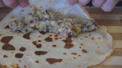 название картинки Блинчики с начинкой из бекона и грибов