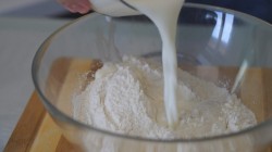 название картинки Блинчики с начинкой из бекона и грибов