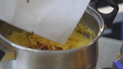 название картинки Блинчики с начинкой из бекона и грибов