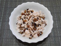 название картинки Блинный торт с грибами и курицей