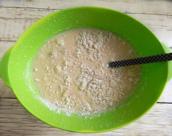 Блины на воде с яйцами тонкие с дырочками