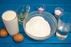 название картинки Блины с картошкой и грибами на кипятке