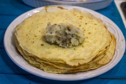 название картинки Блины с картошкой и грибами на кипятке