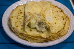 название картинки Блины с картошкой и грибами на кипятке