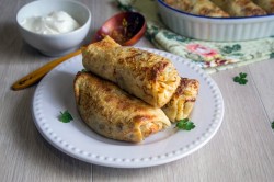 название картинки Блины с картошкой и грибами на кипятке