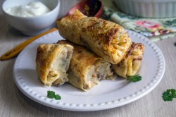 название картинки Блины с картошкой и грибами на кипятке