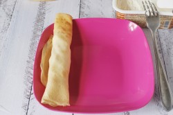 Блины с семгой и сыром