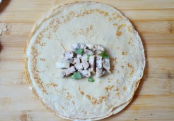 название картинки Блинчики с ветчиной и сыром