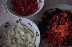 Борщ без мяса в мультиварке - шаг 1 Борщ без мяса в мультиварке - шаг 1
