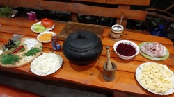 название картинки Борщ со свиными ребрышками, фасолью и болгарским перцем